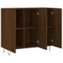 Aparador de madera de ingeniería marrón roble 90x34x80 cm von , Sideboards - Ref: Foro24-828107, Preis: 76,58 €, Rabatt: %