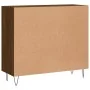 Aparador de madera de ingeniería marrón roble 90x34x80 cm von , Sideboards - Ref: Foro24-828107, Preis: 76,58 €, Rabatt: %