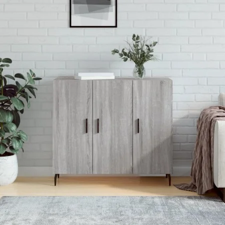 Aparador de madera de ingeniería gris Sonoma 90x34x80 cm de , Aparadores - Ref: Foro24-828130, Precio: 89,41 €, Descuento: %
