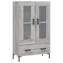 Aparador alto madera de ingeniería gris Sonoma 69,5x31x115 cm de , Aparadores - Ref: Foro24-828306, Precio: 95,40 €, Descuent...