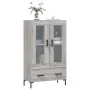 Aparador alto madera de ingeniería gris Sonoma 69,5x31x115 cm de , Aparadores - Ref: Foro24-828306, Precio: 95,40 €, Descuent...