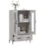Aparador alto madera de ingeniería gris Sonoma 69,5x31x115 cm de , Aparadores - Ref: Foro24-828306, Precio: 95,40 €, Descuent...