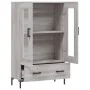 Aparador alto madera de ingeniería gris Sonoma 69,5x31x115 cm de , Aparadores - Ref: Foro24-828306, Precio: 95,40 €, Descuent...