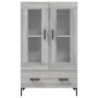 Aparador alto madera de ingeniería gris Sonoma 69,5x31x115 cm de , Aparadores - Ref: Foro24-828306, Precio: 95,40 €, Descuent...