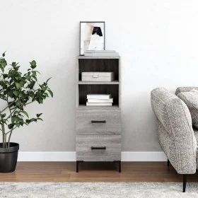 Aparador madera de ingeniería gris Sonoma 34,5x34x90 cm by , Sideboards - Ref: Foro24-828674, Price: 56,51 €, Discount: %