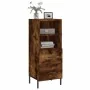 Aparador madera de ingeniería roble ahumado 34,5x34x90 cm de , Aparadores - Ref: Foro24-828681, Precio: 58,07 €, Descuento: %
