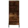 Aparador madera de ingeniería roble ahumado 34,5x34x90 cm de , Aparadores - Ref: Foro24-828681, Precio: 58,07 €, Descuento: %