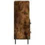 Aparador madera de ingeniería roble ahumado 34,5x34x90 cm de , Aparadores - Ref: Foro24-828681, Precio: 58,07 €, Descuento: %