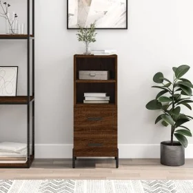 Aparador madera de ingeniería marrón roble 34,5x34x90 cm by , Sideboards - Ref: Foro24-828683, Price: 59,71 €, Discount: %