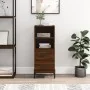 Aparador madera de ingeniería marrón roble 34,5x34x90 cm de , Aparadores - Ref: Foro24-828683, Precio: 59,71 €, Descuento: %