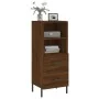 Aparador madera de ingeniería marrón roble 34,5x34x90 cm de , Aparadores - Ref: Foro24-828683, Precio: 59,71 €, Descuento: %