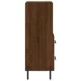 Aparador madera de ingeniería marrón roble 34,5x34x90 cm de , Aparadores - Ref: Foro24-828683, Precio: 59,71 €, Descuento: %