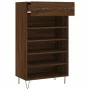 Zapatero madera de ingeniería roble marrón 60x35x105 cm de , Armarios y almacenamiento - Ref: Foro24-829611, Precio: 72,84 €,...