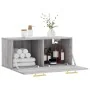 Armario de pared madera de ingeniería gris Sonoma 80x36,5x35 cm de , Taquillas y armarios de almacenamiento - Ref: Foro24-830...