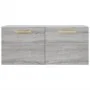 Armario de pared madera de ingeniería gris Sonoma 80x36,5x35 cm de , Taquillas y armarios de almacenamiento - Ref: Foro24-830...