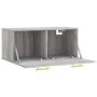 Armario de pared madera de ingeniería gris Sonoma 80x36,5x35 cm de , Taquillas y armarios de almacenamiento - Ref: Foro24-830...