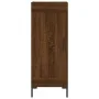 Aparador madera de ingeniería marrón roble 34,5x34x90 cm de , Aparadores - Ref: Foro24-830451, Precio: 62,54 €, Descuento: %