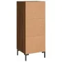 Aparador madera de ingeniería marrón roble 34,5x34x90 cm de , Aparadores - Ref: Foro24-830451, Precio: 62,54 €, Descuento: %