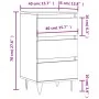 Aparador madera de ingeniería roble ahumado 40x35x70 cm de , Aparadores - Ref: Foro24-831097, Precio: 59,85 €, Descuento: %