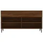 Banco zapatero madera de ingeniería marrón roble 102x35x55 cm de , Zapateros y organizadores de calzado - Ref: Foro24-829763,...