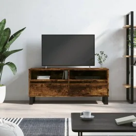 Mueble de TV madera contrachapada roble ahumado 100x34,5x44,5cm by , TV Furniture - Ref: Foro24-831249, Price: 94,28 €, Disco...