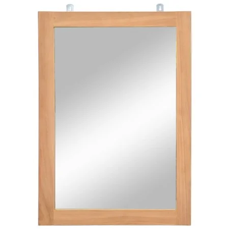 Espejo de pared madera de teca maciza 50x70 cm by , Mirrors - Ref: Foro24-246501, Price: 58,35 €, Discount: %