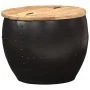 Mesa de centro redonda de madera maciza de mango 53x43 cm de , Mesas de centro - Ref: Foro24-287484, Precio: 188,34 €, Descue...