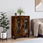 Aparador de madera de ingeniería roble ahumado 69,5x34x90 cm by , Sideboards - Ref: Foro24-827817, Price: 86,85 €, Discount: %