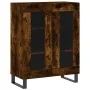 Aparador de madera de ingeniería roble ahumado 69,5x34x90 cm by , Sideboards - Ref: Foro24-827817, Price: 86,85 €, Discount: %
