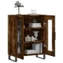 Aparador de madera de ingeniería roble ahumado 69,5x34x90 cm by , Sideboards - Ref: Foro24-827817, Price: 86,85 €, Discount: %
