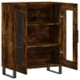 Aparador de madera de ingeniería roble ahumado 69,5x34x90 cm by , Sideboards - Ref: Foro24-827817, Price: 86,85 €, Discount: %