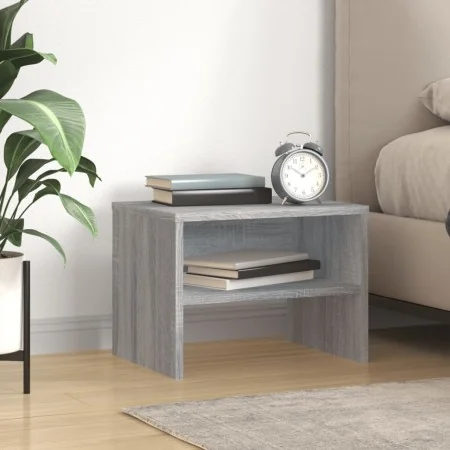 Mesita de noche madera contrachapada gris Sonoma 40x30x30 cm by , Nightstands - Ref: Foro24-815239, Price: 28,12 €, Discount: %