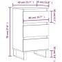 Aparador madera de ingeniería gris Sonoma 40x35x70 cm de , Aparadores - Ref: Foro24-831106, Precio: 65,97 €, Descuento: %