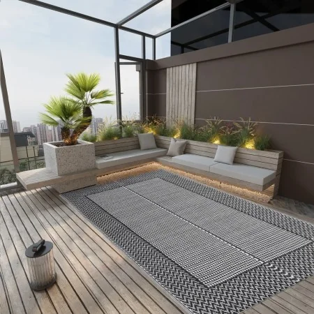 Alfombra de exterior ARAKIL negra 140x200 cm PP von , Outdoor-Protektoren - Ref: Foro24-317004, Preis: 32,10 €, Rabatt: %