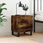 Mesita de noche madera ingeniería roble ahumado 40x35x47,5 cm de , Mesitas de noche - Ref: Foro24-827366, Precio: 50,89 €, De...