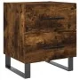 Mesita de noche madera ingeniería roble ahumado 40x35x47,5 cm de , Mesitas de noche - Ref: Foro24-827366, Precio: 50,89 €, De...