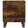Mesita de noche madera ingeniería roble ahumado 40x35x47,5 cm de , Mesitas de noche - Ref: Foro24-827366, Precio: 50,89 €, De...