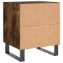 Mesita de noche madera ingeniería roble ahumado 40x35x47,5 cm de , Mesitas de noche - Ref: Foro24-827366, Precio: 50,89 €, De...