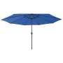 Sombrilla de jardín con luces LED azul celeste 400 cm de , Sombrillas - Ref: Foro24-312537, Precio: 90,76 €, Descuento: %