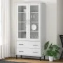 Librería patas de metal OSLO madera maciza blanco 85x35x172,5cm von , Bücherregale und Regale - Ref: Foro24-350993, Preis: 35...