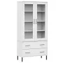 Librería patas de metal OSLO madera maciza blanco 85x35x172,5cm von , Bücherregale und Regale - Ref: Foro24-350993, Preis: 35...