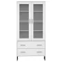 Librería patas de metal OSLO madera maciza blanco 85x35x172,5cm von , Bücherregale und Regale - Ref: Foro24-350993, Preis: 35...