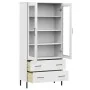 Librería patas de metal OSLO madera maciza blanco 85x35x172,5cm von , Bücherregale und Regale - Ref: Foro24-350993, Preis: 35...