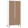 Librería patas de metal OSLO madera maciza blanco 85x35x172,5cm von , Bücherregale und Regale - Ref: Foro24-350993, Preis: 35...