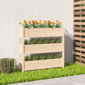 Jardinera de madera maciza de pino 112x25x104,5 cm von , Töpfe und Pflanzgefäße - Ref: Foro24-823920, Preis: 102,04 €, Rabatt: %
