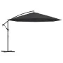 Sombrilla voladiza de jardín con poste de aluminio negro 350 cm de , Sombrillas - Ref: Foro24-47130, Precio: 117,38 €, Descue...