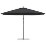 Sombrilla voladiza de jardín con poste de aluminio negro 350 cm de , Sombrillas - Ref: Foro24-47130, Precio: 117,38 €, Descue...