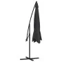 Sombrilla voladiza de jardín con poste de aluminio negro 350 cm de , Sombrillas - Ref: Foro24-47130, Precio: 117,38 €, Descue...