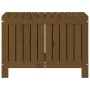 Caja de almacenaje jardín madera pino marrón miel 76x42,5x54 cm de , Cajas de almacenaje para exteriores - Ref: Foro24-823825...