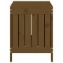 Caja de almacenaje jardín madera pino marrón miel 76x42,5x54 cm de , Cajas de almacenaje para exteriores - Ref: Foro24-823825...